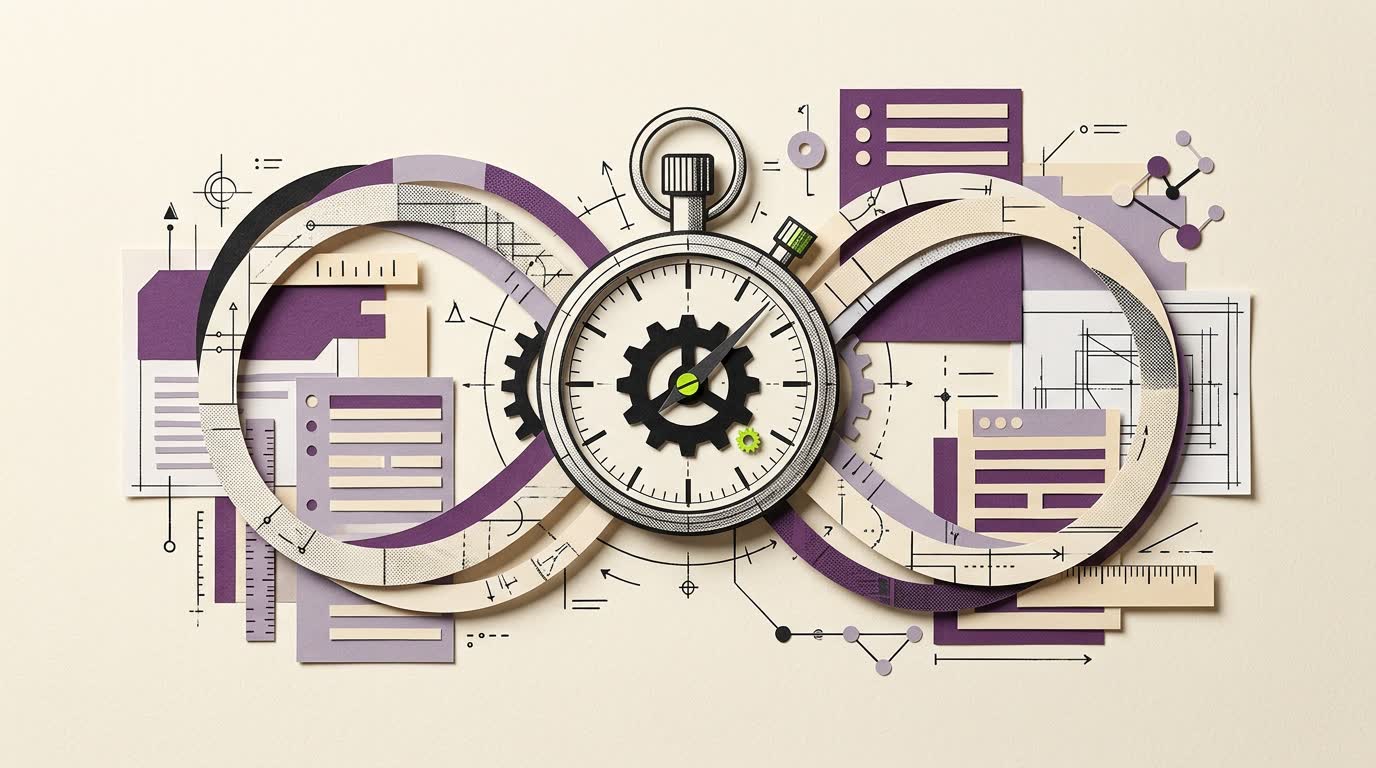 Ilustración de portada para El TOEFL no mide tu inglés. Mide cómo ejecutas un formato bajo reloj.